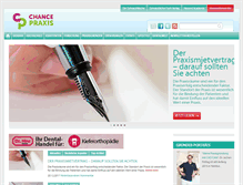 Tablet Screenshot of chance-praxis.de